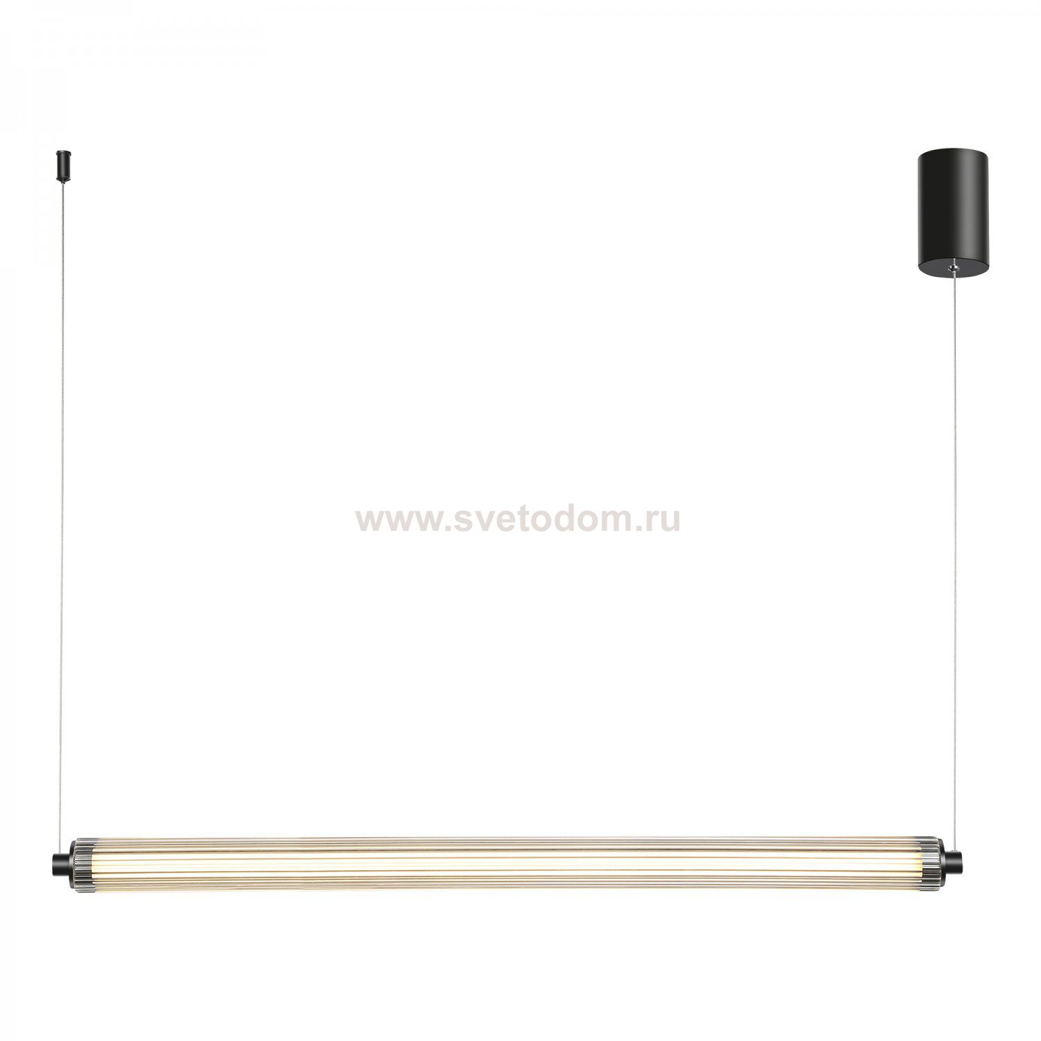 utsenka-SL6224.413.01 Светильник подвесной ST-Luce Черный/Прозрачный LED 1*30W 4000K BAMBOO