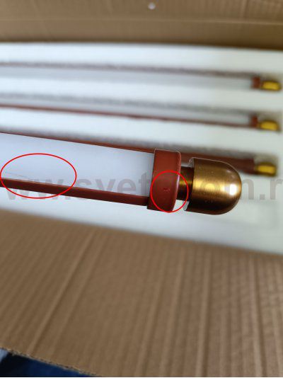 utsenka-SL6225.303.04 Светильник подвесной ST-Luce Латунь/Терракотовый, Белый LED 4*6W 3000K BRICK