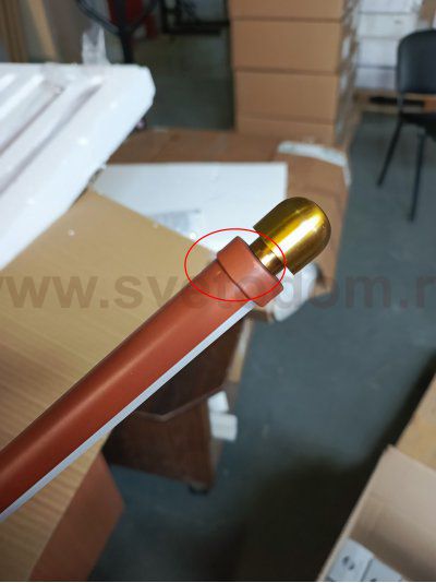 utsenka-SL6225.303.10 Светильник подвесной ST-Luce Латунь/Терракотовый, Белый LED 10*6,5W 3000K BRICK