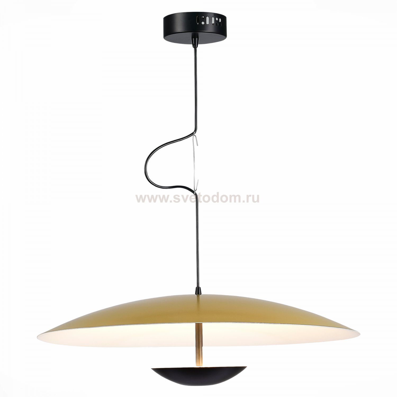 utsenka-SL6502.213.01 Светильник подвесной ST-Luce Золотистый,Черный/Золотистый LED 1*40W 3000K ARMONICO