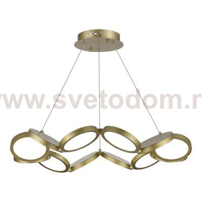 utsenka-SL6508.203.01 Светильник подвесной ST-Luce Матово Золотистый/Белый LED 1*60W 4000K RIO