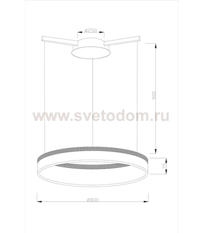 Светодиодная подвесная люстра Moderli V1722-PL Via LED*50W