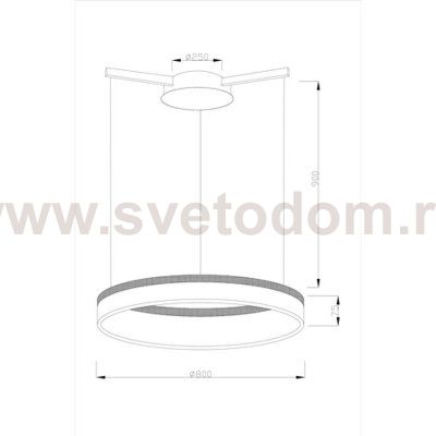 Светодиодная подвесная люстра Moderli V1722-PL Via LED*50W