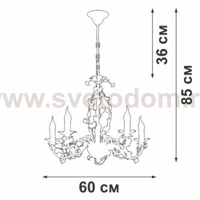 Светильник напольный Vitaluce V1796-0/1P, 1хЕ27 макс. 40Вт