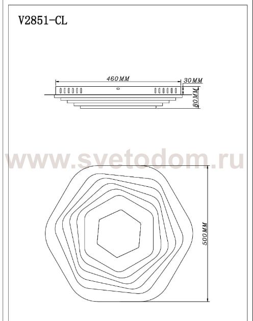 Светодиодный потолочный светильник с пультом Moderli V2851-CL Rita LED 130W