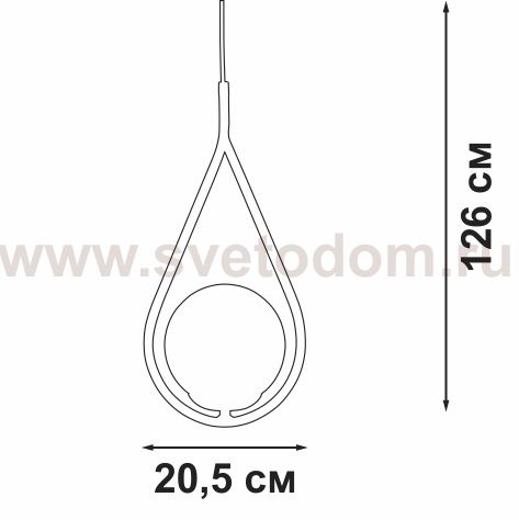 Люстра Vitaluce V2945-1/1S, 1xE14 макс. 40Вт