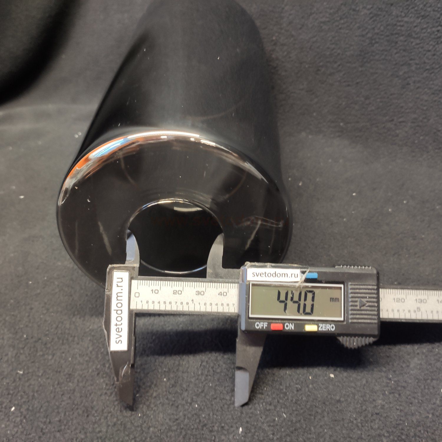 Плафон стекло тонированное зеркальное 110*220мм E27 (44мм посадка) Vitaluce V2967