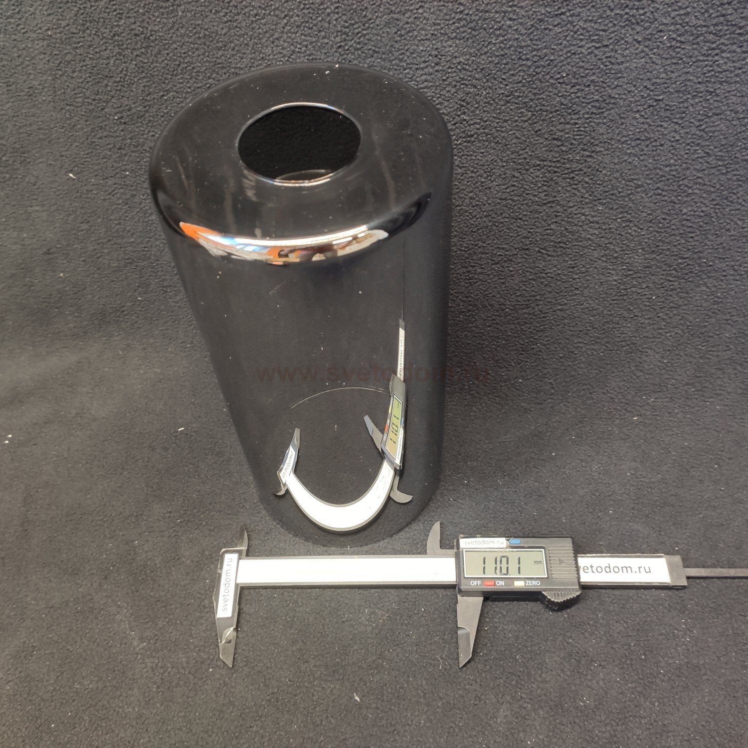 Плафон стекло тонированное зеркальное 110*220мм E27 (44мм посадка) Vitaluce V2967