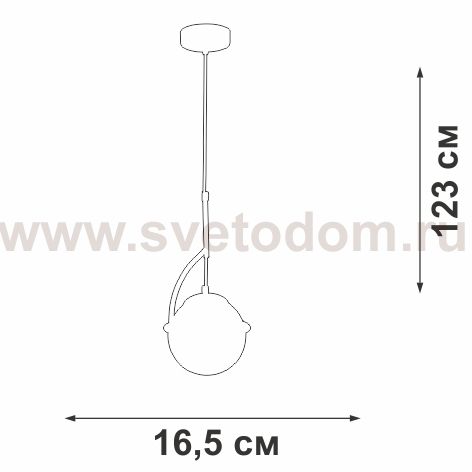 Люстра Vitaluce V3782-8/1S, 1хE27 макс. 40Вт
