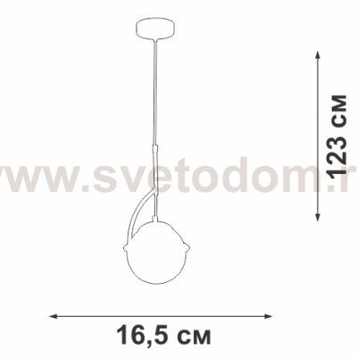 Люстра Vitaluce V3782-8/1S, 1хE27 макс. 40Вт