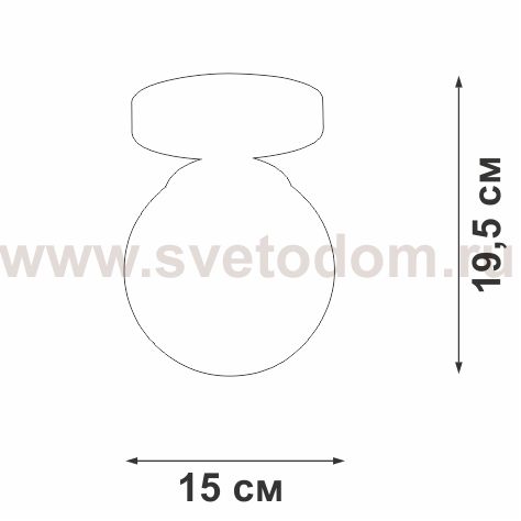 Люстра Vitaluce V3962-1/1PL, 1хE27 макс. 40Вт