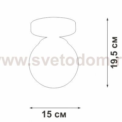 Люстра Vitaluce V3962-1/1PL, 1хE27 макс. 40Вт