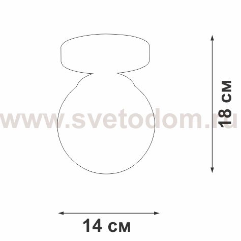 Люстра Vitaluce V3963-1/1PL, 1xE27 макс. 40Вт