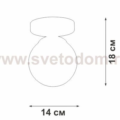 Люстра Vitaluce V3963-1/1PL, 1xE27 макс. 40Вт