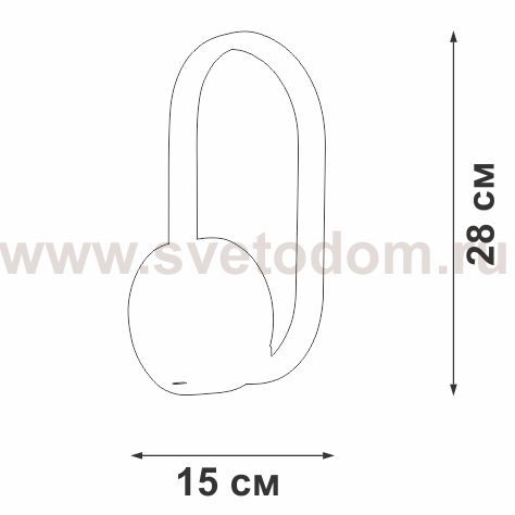 Светодиодный светильник Vitaluce V3965-0/1A, LED 13Вт, 3900-4200K, 920Lm
