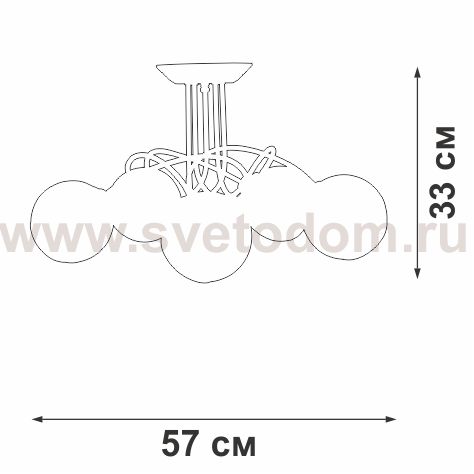Люстра Vitaluce V43090-13/5PL, 5xE27 макс. 40Вт