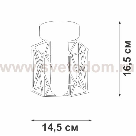 Люстра Vitaluce V4382-1/1PL, 1xE27 макс. 40Вт