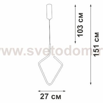 Светодиодный светильник Vitaluce V4608-0/1S, LED 20Вт, 3900-4200K, 1720Lm