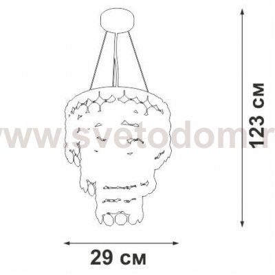 Люстра Vitaluce V5355-9/4