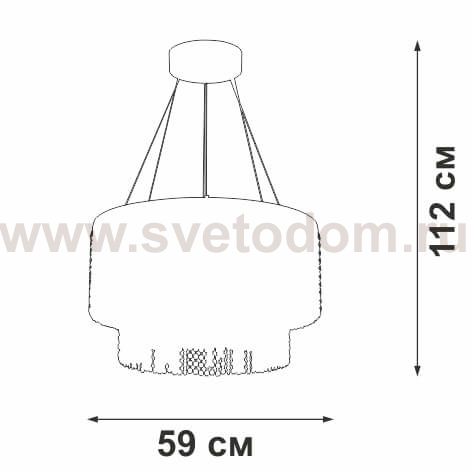 Светодиодный светильник Vitaluce V5880-8/2S