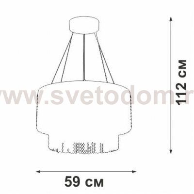 Светодиодный светильник Vitaluce V5880-8/2S