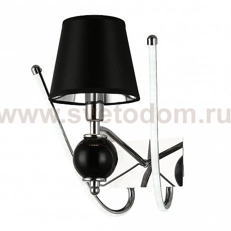 Бра HIPER H809-1 1*E14*40Вт + LED 9Вт BLACK/CHROME Luarca