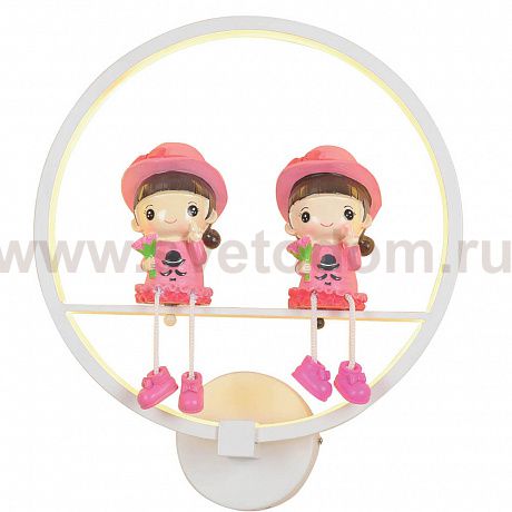 Бра HIPER H061-1 LED 19Вт WHITE/PINK TWINS