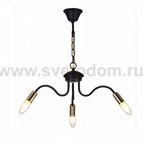 Люстра HIPER H005-3 3E1440Вт BLACK/GOLD Savona