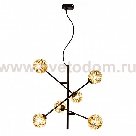 Подвес HIPER H819-0 6*G9*max LED 8Вт BLACK/GOLD Sun