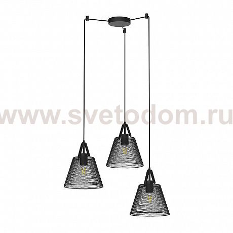 Подвес HIPER H155-2 3*E27*60Вт BLACK Grid