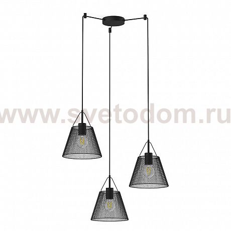 Подвес HIPER H155-4 3*E27*60Вт BLACK Grid