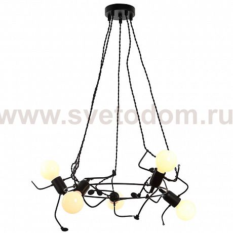 Подвес HIPER H143-5 5*E27*60Вт BLACK People