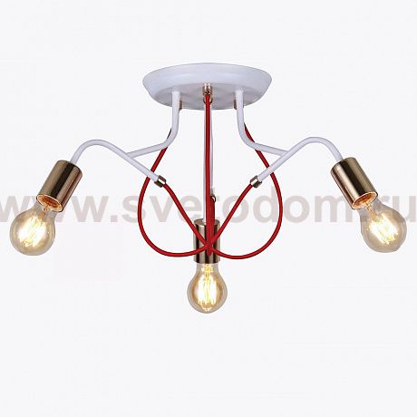 Люстра HIPER H001-3 3*E27*60Вт WHITE/GOLD Candella