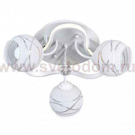 Люстра HIPER H803-3 3*E27*60Вт + LED 19Вт WHITE Granada