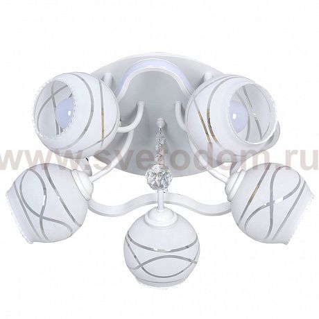 Люстра HIPER H803-5 5*E27*60Вт + LED 24Вт WHITE Granada