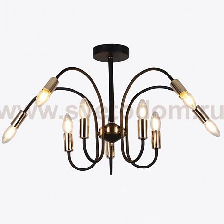 Люстра HIPER H003-0 10*E14*40Вт BLACK/GOLD Matera