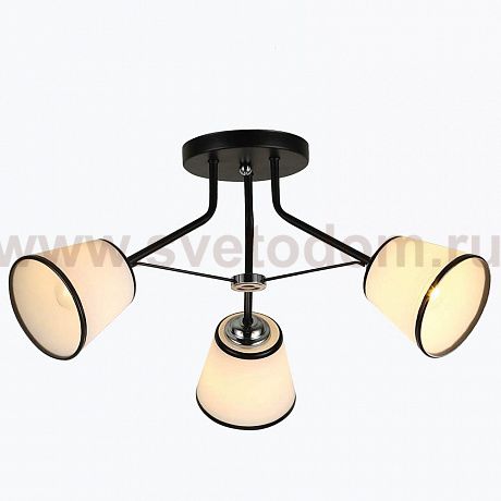 Люстра HIPER H009-3 3*E27*60Вт BLACK/CHROME Ursula