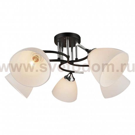 Люстра HIPER H157-2 5*E27*60Вт BLACK/CHROME Vega