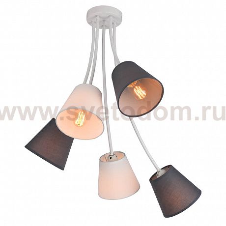 Люстра HIPER H142-5 5*E27*60Вт WHITE/CHOCOLATE Wendy