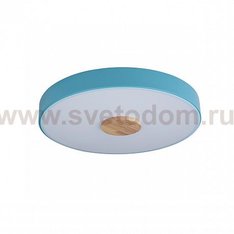 Потолочный светильник 400мм Loft it 10003/24 Blue Axel голубой/дерево