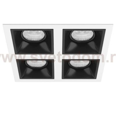 Комплект из светильников и рамки  Domino Lightstar D54607070707