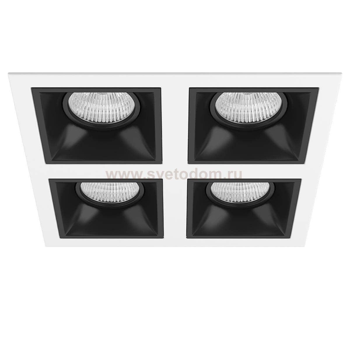Комплект из светильников и рамки  Domino Lightstar D54607070707