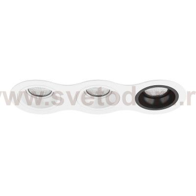 Комплект из светильников и рамки Domino Lightstar D636060607