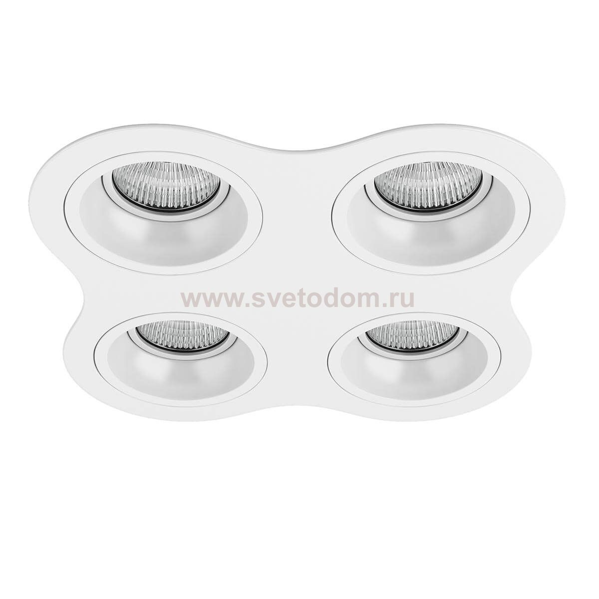 Комплект из светильников и рамки DOMINO Domino Lightstar D64606060606