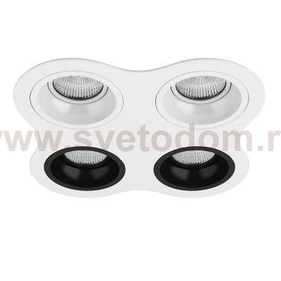 Комплект из светильников и рамки DOMINO Domino Lightstar D64606060707