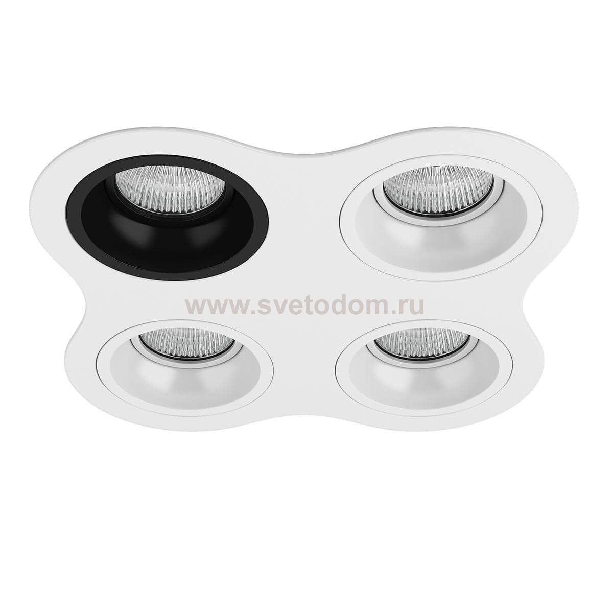 Комплект из светильников и рамки DOMINO Domino Lightstar D64607060606