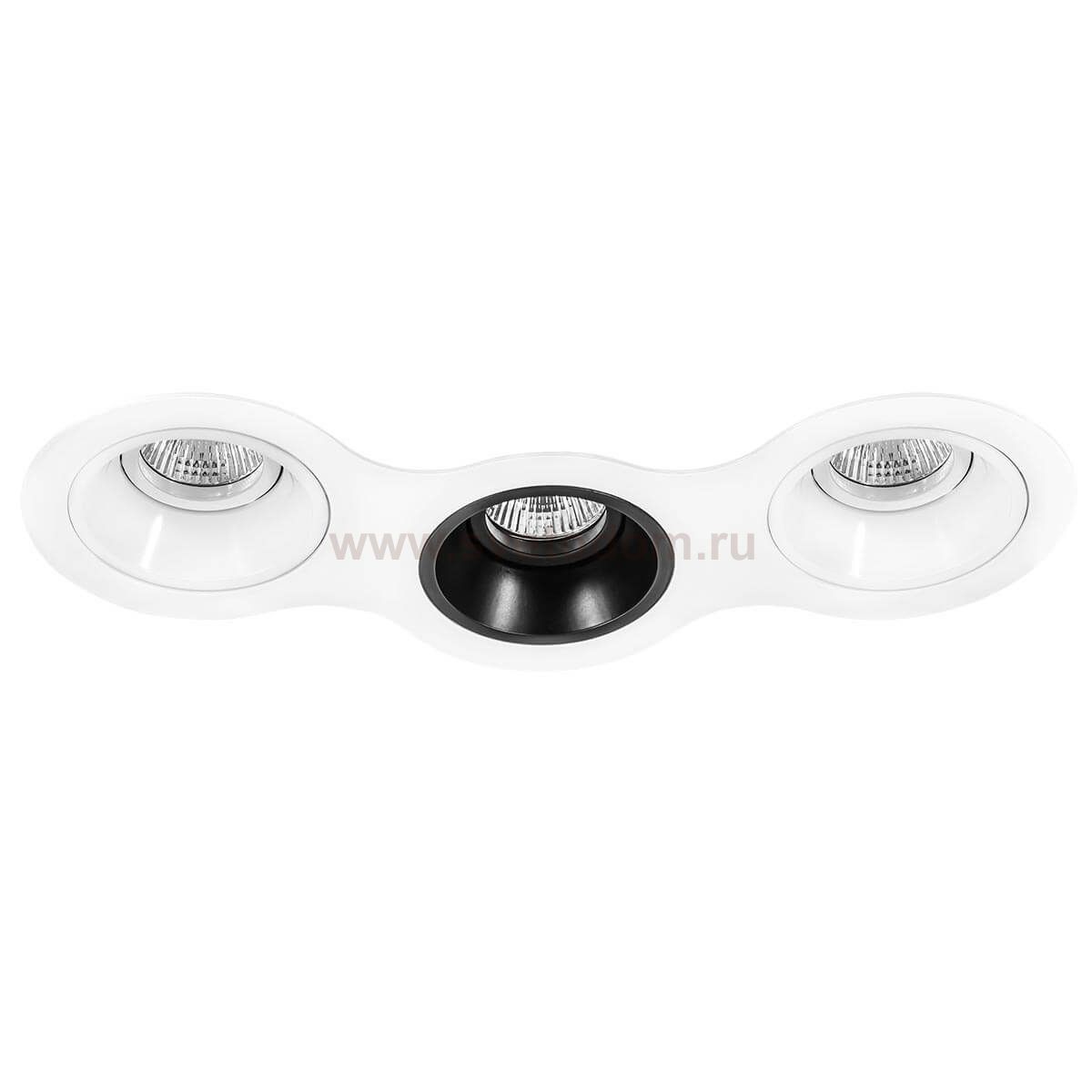 Комплект из светильников и рамки DOMINO Domino Lightstar D696060706