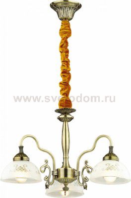 Чехол для люстры бархатный золотого цвета 0,7м