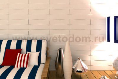 Панель Artpole 3D эко Vaults бамбук 500x500 мм., 3м2, 1 упак. (12шт)