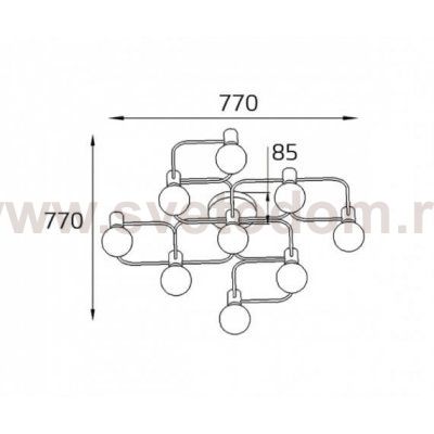 Vega PL 6088/9 bronze светильник потолочный Italline